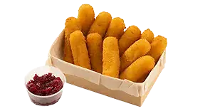 Сырные палочки с клюкв. соусом (12 шт)