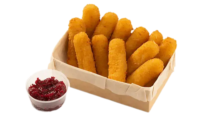 Сырные палочки с клюкв. соусом (12 шт)