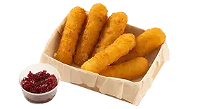 Сырные палочки с клюкв. соусом (6 шт)