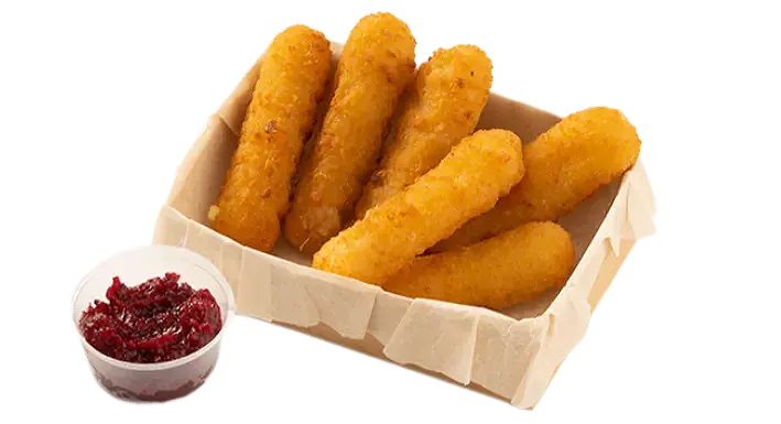 Сырные палочки с клюкв. соусом (6 шт)