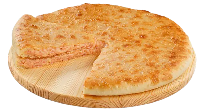 Осетинский пирог с ветчиной из индейки и сыром