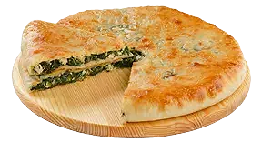Осетинский пирог с курицей, шпинатом и сыром