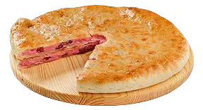 Сладкий осетинский пирог с творогом и вишней