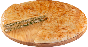 Пирог с курицей, сыром и укропом