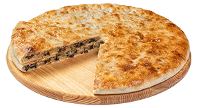 Осетинский пирог с картофелем и грибами