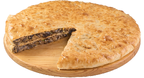 Фирменный пирог с грибами и перечным соусом