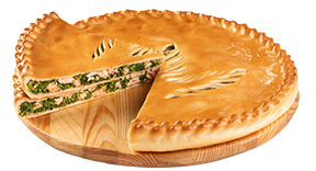 Фирменный пирог с лососем